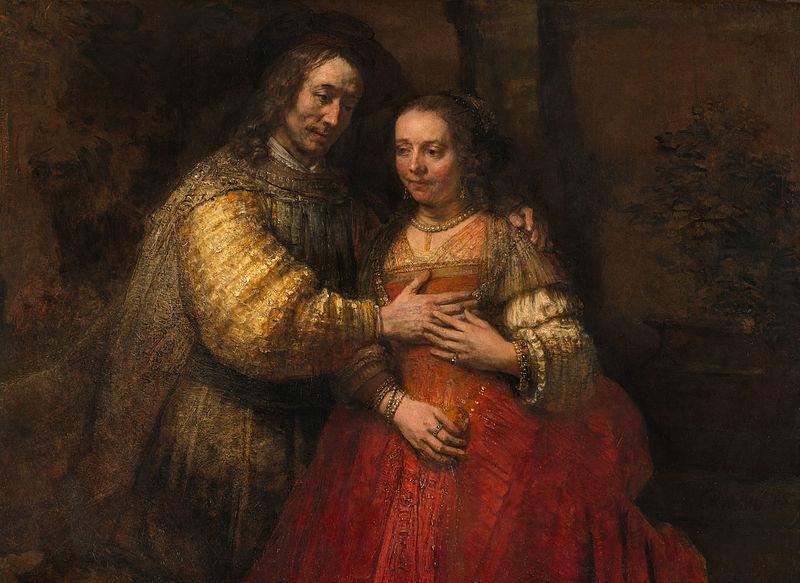 REMBRANDT Harmenszoon van Rijn Portrait of a Couple as Figures from the Old Testament, known as 'The Jewish Bride'